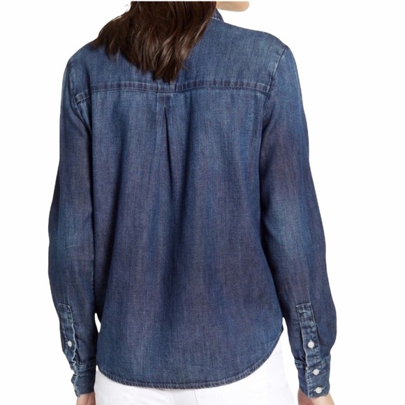 Adriano Goldschmied AG Cade Chambray Shirt NWT - Picture 8 of 12